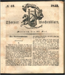 Thorner Wochenblatt 1843, No. 37 + Beilage