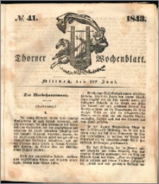 Thorner Wochenblatt 1843, No. 41 + Beilage
