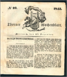 Thorner Wochenblatt 1843, No. 97 + Beilage