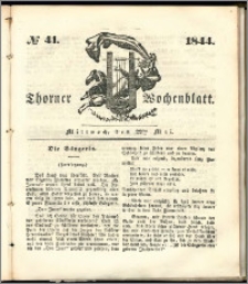 Thorner Wochenblatt 1844, No. 41 + Beilage