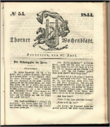 Thorner Wochenblatt 1844, No. 54 + Beilage, Thorner wöchentliche Beitung