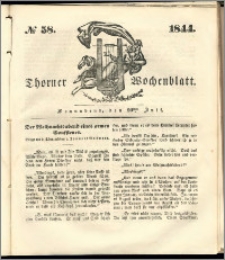 Thorner Wochenblatt 1844, No. 58 + Beilage, Thorner wöchentliche Beitung
