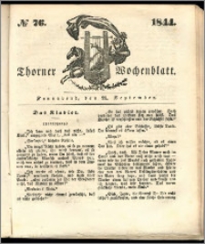 Thorner Wochenblatt 1844, No. 76 + Beilage, Thorner wöchentliche Beitung