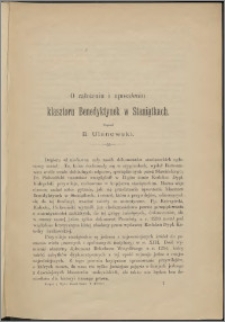 O założeniu i uposażeniu klasztoru Benedyktynek w Staniątkach