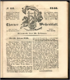 Thorner Wochenblatt 1846, No. 14 + Beilage