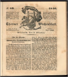 Thorner Wochenblatt 1846, No. 80 + Beilage