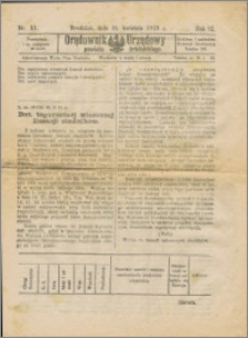 Orędownik Urzędowy powiatu brodnickiego R. 1925, Nr 21