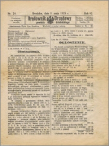 Orędownik Urzędowy powiatu brodnickiego R. 1925, Nr 24