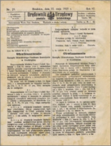 Orędownik Urzędowy powiatu brodnickiego R. 1925, Nr 29