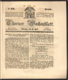 Thorner Wochenblatt 1848, No. 34