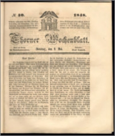 Thorner Wochenblatt 1848, No. 40