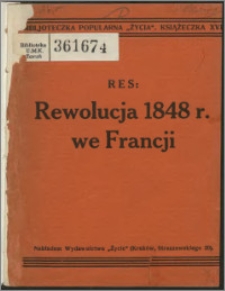 Rewolucja 1848 r. we Francji