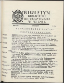 Biuletyn Biblioteki Uniwersyteckiej w Wilnie 1936/1937 nr 12