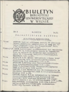 Biuletyn Biblioteki Uniwersyteckiej w Wilnie 1937/1938 nr 2