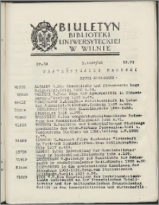 Biuletyn Biblioteki Uniwersyteckiej w Wilnie 1937/1938 nr 23