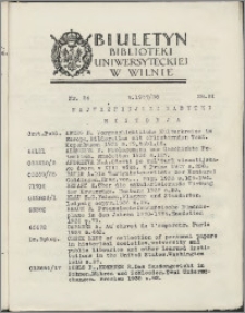 Biuletyn Biblioteki Uniwersyteckiej w Wilnie 1937/1938 nr 24