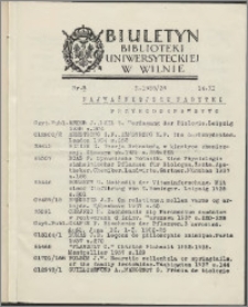 Biuletyn Biblioteki Uniwersyteckiej w Wilnie 1938/1939 nr 2