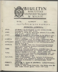 Biuletyn Biblioteki Uniwersyteckiej w Wilnie 1938/1939 nr 10