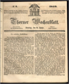 Thorner Wochenblatt 1849, No. 7