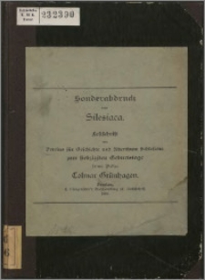 Schlesisches aus dem Marienberger Treßlerbuch von 1400-1409