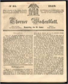 Thorner Wochenblatt 1849, No. 11