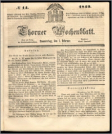Thorner Wochenblatt 1849, No. 14