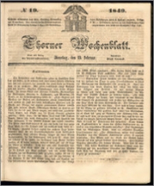 Thorner Wochenblatt 1849, No. 19