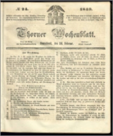 Thorner Wochenblatt 1849, No. 24
