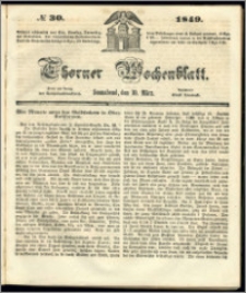 Thorner Wochenblatt 1849, No. 30 + Beilage