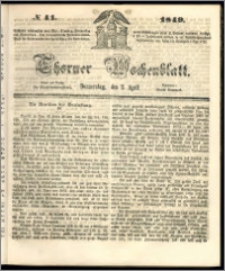 Thorner Wochenblatt 1849, No. 41