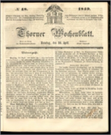Thorner Wochenblatt 1849, No. 48