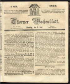 Thorner Wochenblatt 1849, No. 63 + Beilage