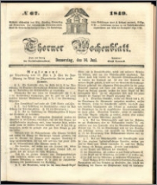 Thorner Wochenblatt 1849, No. 67
