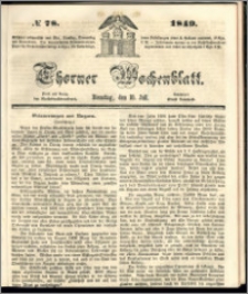 Thorner Wochenblatt 1849, No. 78