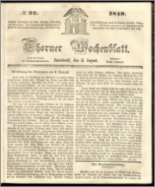 Thorner Wochenblatt 1849, No. 92
