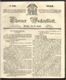 Thorner Wochenblatt 1849, No. 93