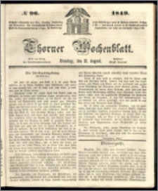 Thorner Wochenblatt 1849, No. 96