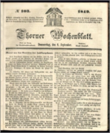 Thorner Wochenblatt 1849, No. 103