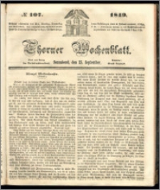 Thorner Wochenblatt 1849, No. 107