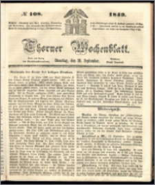 Thorner Wochenblatt 1849, No. 108
