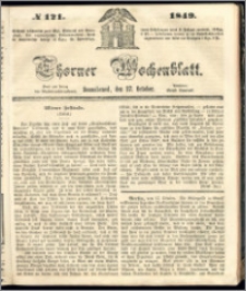 Thorner Wochenblatt 1849, No. 121 + Beilage