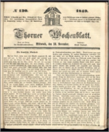Thorner Wochenblatt 1849, No. 130 + Beilage