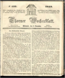 Thorner Wochenblatt 1849, No. 132 + Beilage