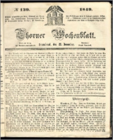 Thorner Wochenblatt 1849, No. 139