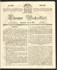 Thorner Wochenblatt 1850, No. 23 + Beilage