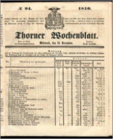 Thorner Wochenblatt 1850, No. 94