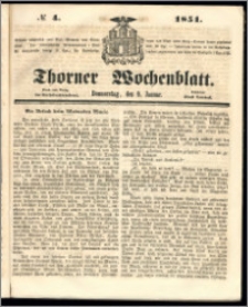 Thorner Wochenblatt 1851, No. 4