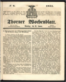 Thorner Wochenblatt 1851, No. 8
