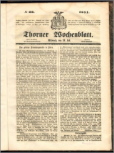 Thorner Wochenblatt 1851, No. 66