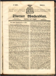 Thorner Wochenblatt 1851, No. 67